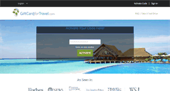 Desktop Screenshot of giftcardfortravel.com